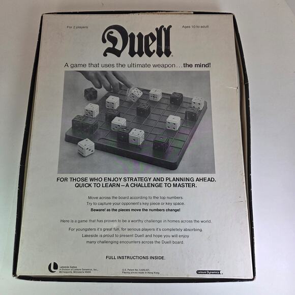 Vintage 1976 Lakeside Duell Board Game Complete Dice Strategy 2 Player - Picture 3 of 15